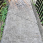 One of many ledger tombstones