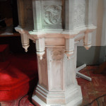 Baptismal font in St. Paul's Church