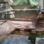 Forsyth Monument under restoration in Kingston's Lower Burial Ground